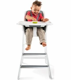 4moms High Chair - White/Grey -Baby Products Store 4moms high chair white grey 304