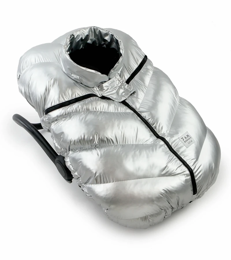 7 A.M. Enfant Cocoon Car Seat Cover - Glacier 4 7 A.M. Enfant Cocoon Car Seat Cover - Glacier - Image 2