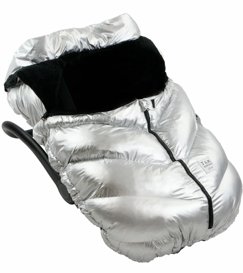 7 A.M. Enfant Cocoon Car Seat Cover - Glacier 5 7 A.M. Enfant Cocoon Car Seat Cover - Glacier - Image 3