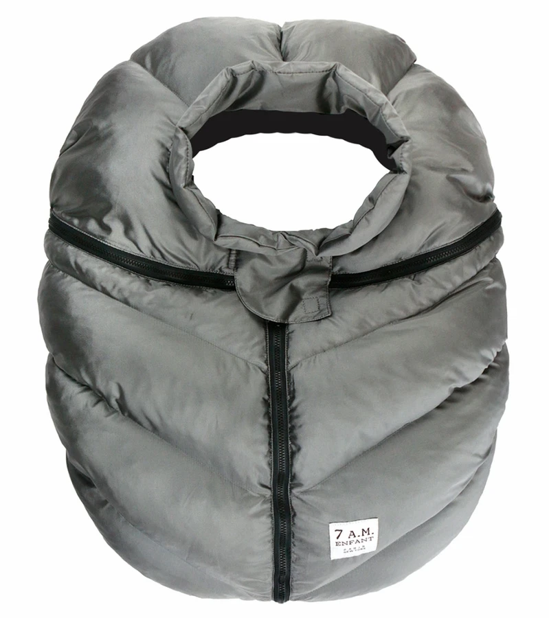 7 A.M. Enfant Cocoon Car Seat Cover - Metallic Grey 3 7 A.M. Enfant Cocoon Car Seat Cover - Metallic Grey