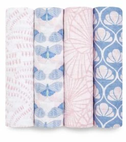 Aden + Anais Classic Swaddle Wraps, 4 Pack - Deco