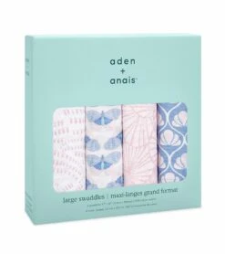 Aden + Anais Classic Swaddle Wraps, 4 Pack - Deco -Baby Products Store aden anais classic swaddle wraps 4 pack deco 141