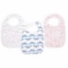 Aden + Anais Snap Bibs, 3 Pack - Deco Butterflies