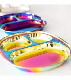 Ahimsa Stainless Steel Balanced Bites Plates (Set Of 4) - Rainbow -Baby Products Store ahimsa stainless steel balanced bites plates set of 4 rainbow 121