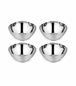 Ahimsa Stainless Steel Smart Snacking Bowls (Set Of 4) - Classic