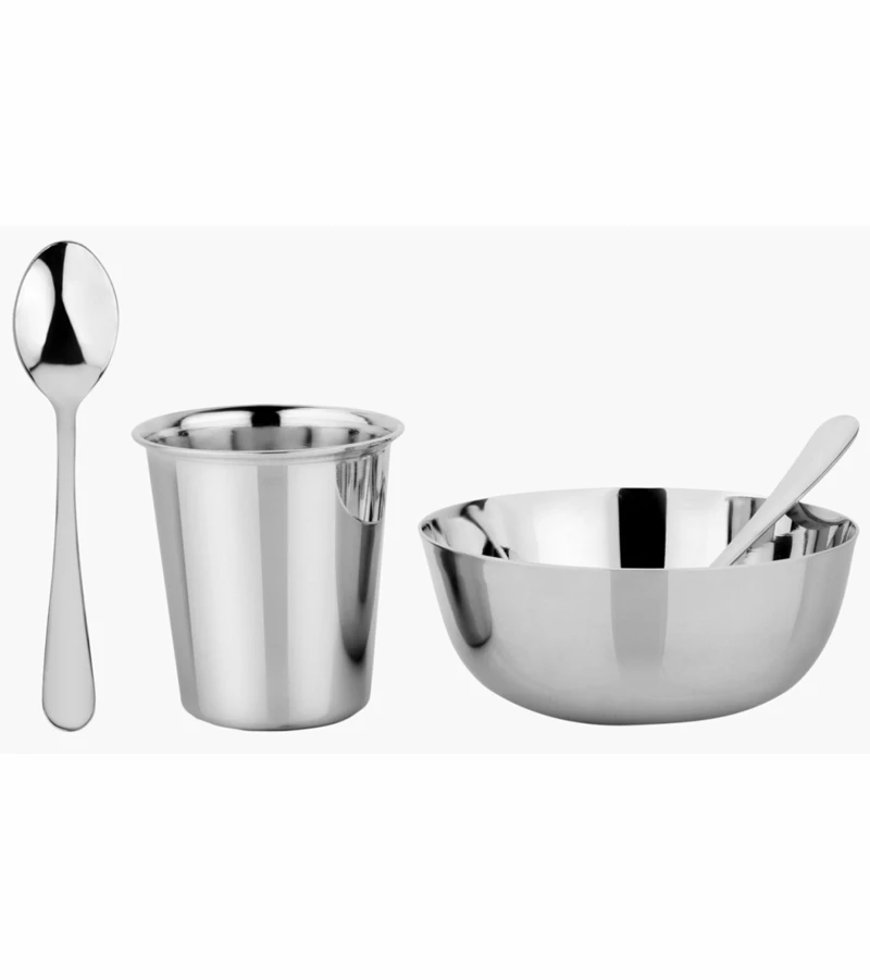 Ahimsa Stainless Steel Starting Solids Infant Set - Classic 3 Ahimsa Stainless Steel Starting Solids Infant Set - Classic