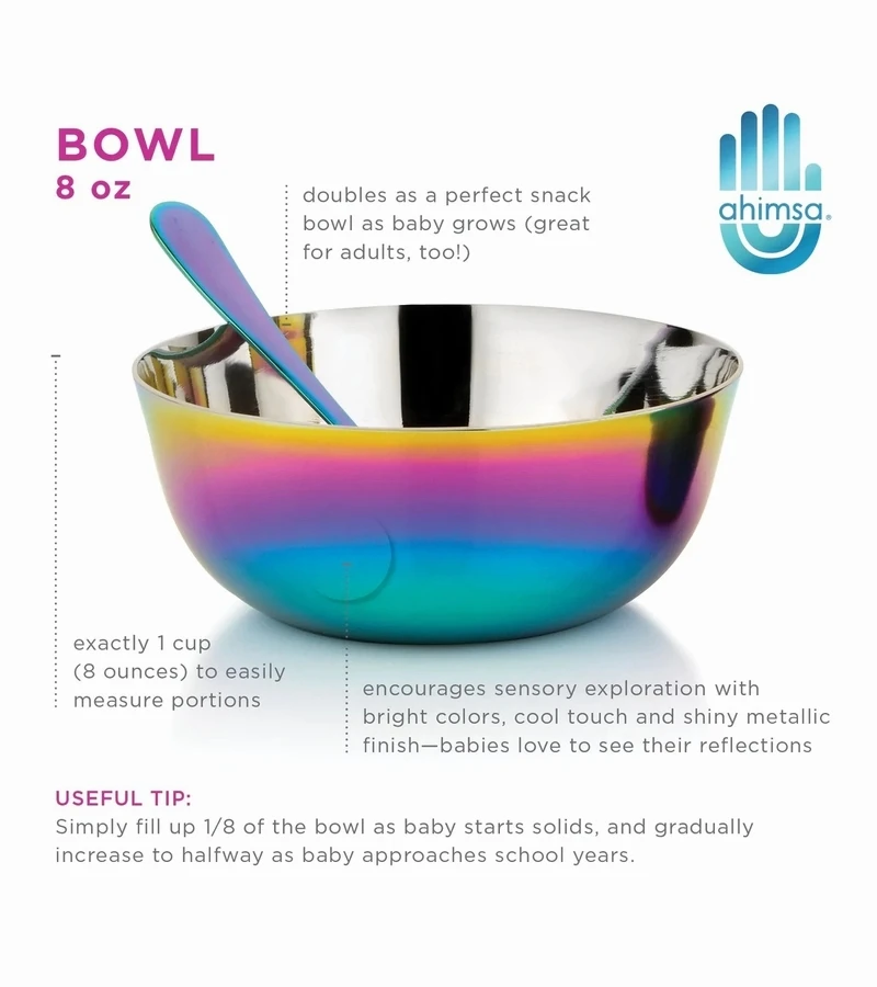 Ahimsa Stainless Steel Starting Solids Infant Set - Classic 6 Ahimsa Stainless Steel Starting Solids Infant Set - Classic - Image 4