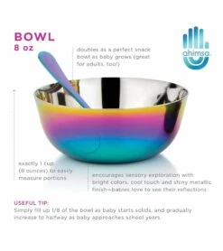 Ahimsa Stainless Steel Starting Solids Infant Set - Rainbow 12 Ahimsa Stainless Steel Starting Solids Infant Set - Rainbow -Baby Products Store ahimsa stainless steel starting solids infant set rainbow 146