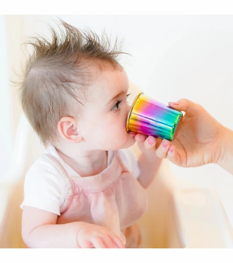 Ahimsa Stainless Steel Starting Solids Infant Set - Rainbow 8 Ahimsa Stainless Steel Starting Solids Infant Set - Rainbow - Image 6