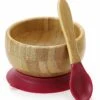 Avanchy Bamboo Stay Put Suction Baby Bowl + Spoon - Magenta 1 Avanchy Bamboo Stay Put Suction Baby Bowl + Spoon - Magenta -Baby Products Store avanchy bamboo stay put suction baby bowl spoon magenta 167