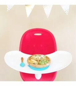 Avanchy Bamboo Suction Baby Divided Plate + Spoon - Blue -Baby Products Store avanchy bamboo suction baby divided plate spoon blue 61