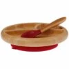 Avanchy Bamboo Suction Baby Divided Plate + Spoon - Magenta -Baby Products Store avanchy bamboo suction baby divided plate spoon magenta 65