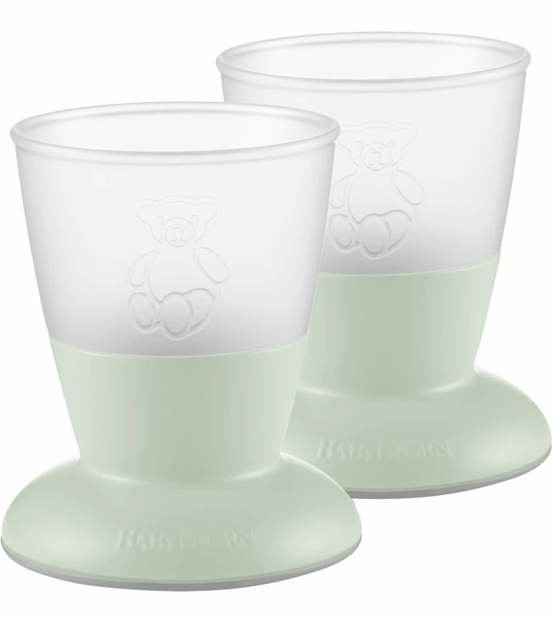 BabyBjorn Baby Cup, 2-pack, Powder Green 3 BabyBjorn Baby Cup, 2-pack, Powder Green
