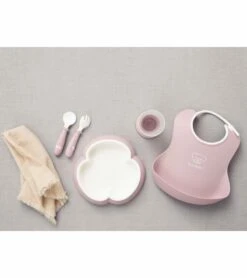 BabyBjorn Baby Dinner Set - Powder Pink -Baby Products Store babybjorn baby dinner set powder pink 59