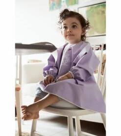 BabyBjorn Long Sleeve Bib - Purple -Baby Products Store babybjorn long sleeve bib purple 215