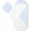 Bamboo Little Hooded Baby Towel & Washcloth Set - Blue Wave -Baby Products Store bamboo little hooded baby towel washcloth set blue wave 74