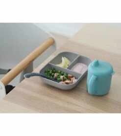 BEABA Sips & Bites 3-Piece Silicone Feeding Set - Rain -Baby Products Store beaba sips bites 3 piece silicone feeding set rain 8