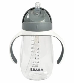 BEABA Straw Sippy Cup - Charcoal