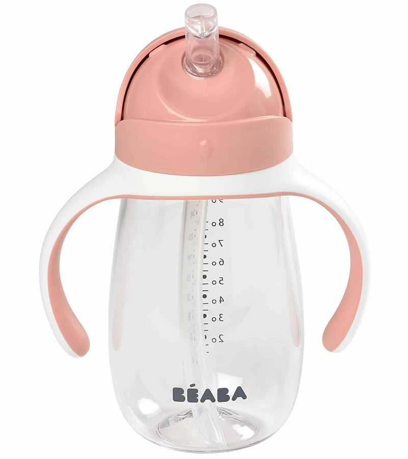 Beaba Straw Sippy Cup - Rose 3 Beaba Straw Sippy Cup - Rose