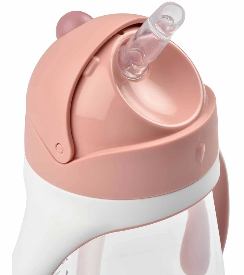 Beaba Straw Sippy Cup - Rose 5 Beaba Straw Sippy Cup - Rose - Image 3
