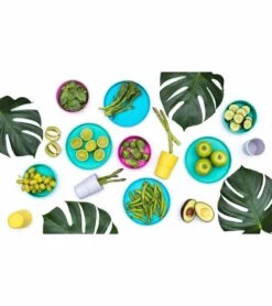 Bobo&boo Plant-Based Dinnerware Set - Lagoon -Baby Products Store bobo boo plant based dinnerware set lagoon 108