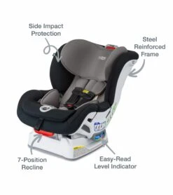 Britax Boulevard ClickTight Convertible Car Seat - Gray Contour (SafeWash) -Baby Products Store britax boulevard clicktight convertible car seat gray contour safewash 158