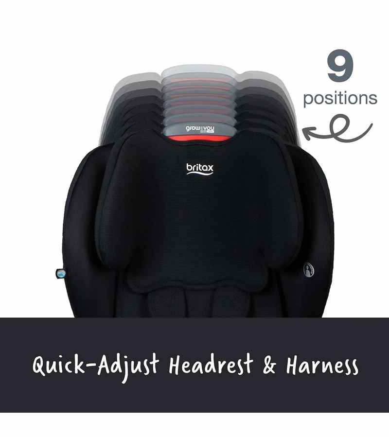 Britax Grow With You ClickTight Harness Booster Car Seat - Black Contour 7 Britax Grow With You ClickTight Harness Booster Car Seat - Black Contour - Image 5
