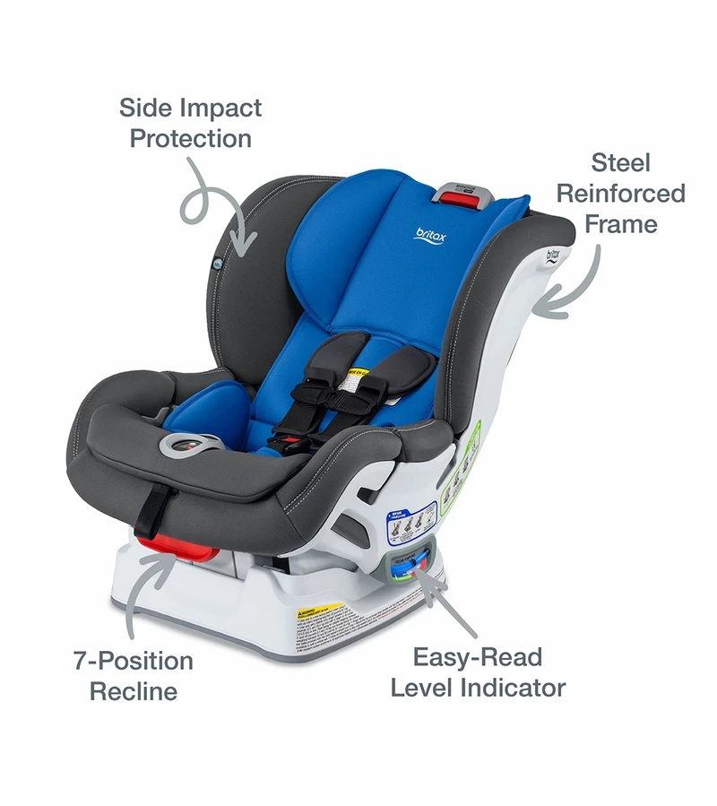 Britax Marathon Clicktight Convertible Car Seat - Mod Blue (SafeWash) 4 Britax Marathon Clicktight Convertible Car Seat - Mod Blue (SafeWash) - Image 2