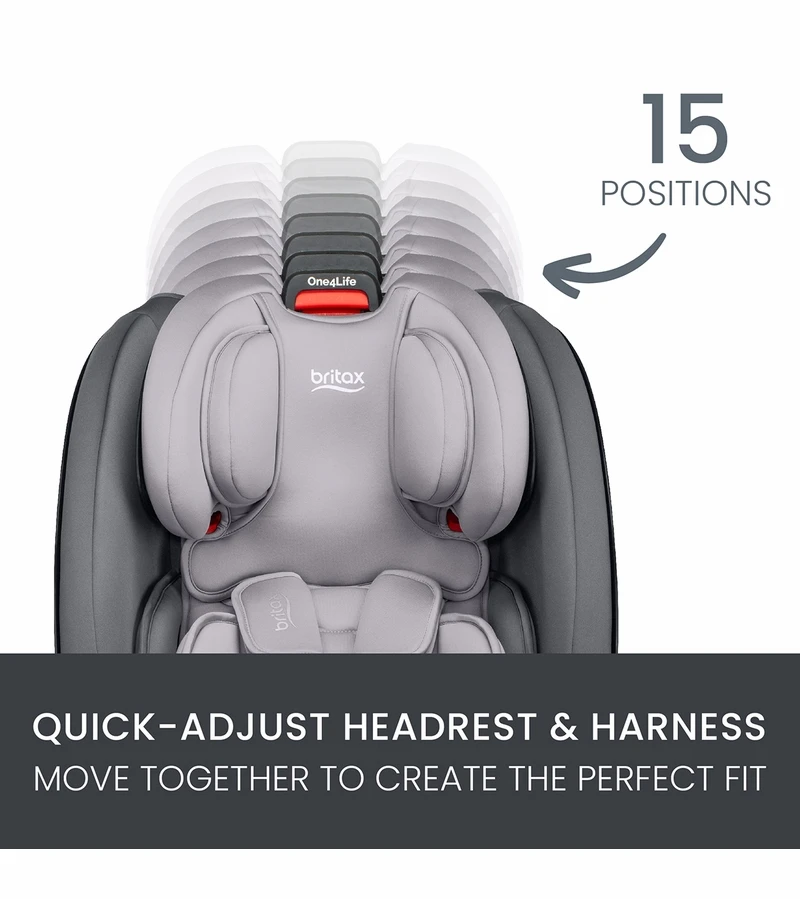 Britax One4Life ClickTight All-in-One Car Seat - Glacier Graphite 7 Britax One4Life ClickTight All-in-One Car Seat - Glacier Graphite - Image 5