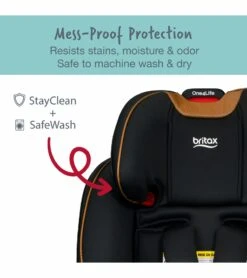 Britax One4Life Premium ClickTight All-in-One Convertible Car Seat - Ace Black (SafeWash + StayClean) -Baby Products Store britax one4life premium clicktight all in one convertible car seat ace black safewash stayclean 11