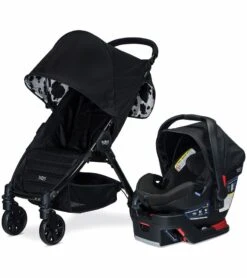 Britax Pathway Stroller + B-Safe Ultra Travel System Bundle - Cowmooflage / Midnight