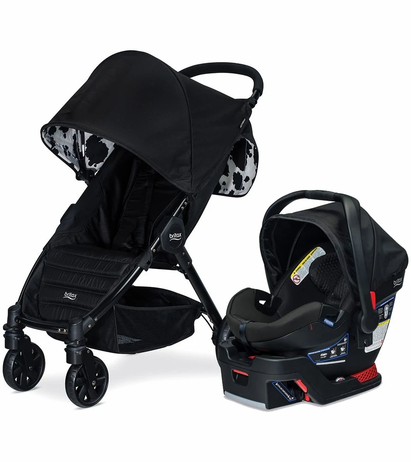 Britax Pathway Stroller + B-Safe Ultra Travel System Bundle - Cowmooflage / Midnight 3 Britax Pathway Stroller + B-Safe Ultra Travel System Bundle - Cowmooflage / Midnight