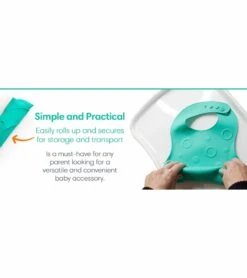 Busy Baby Bungee Bib & Utensil Bundle - Pewter -Baby Products Store busy baby bungee bib utensil bundle pewter 13