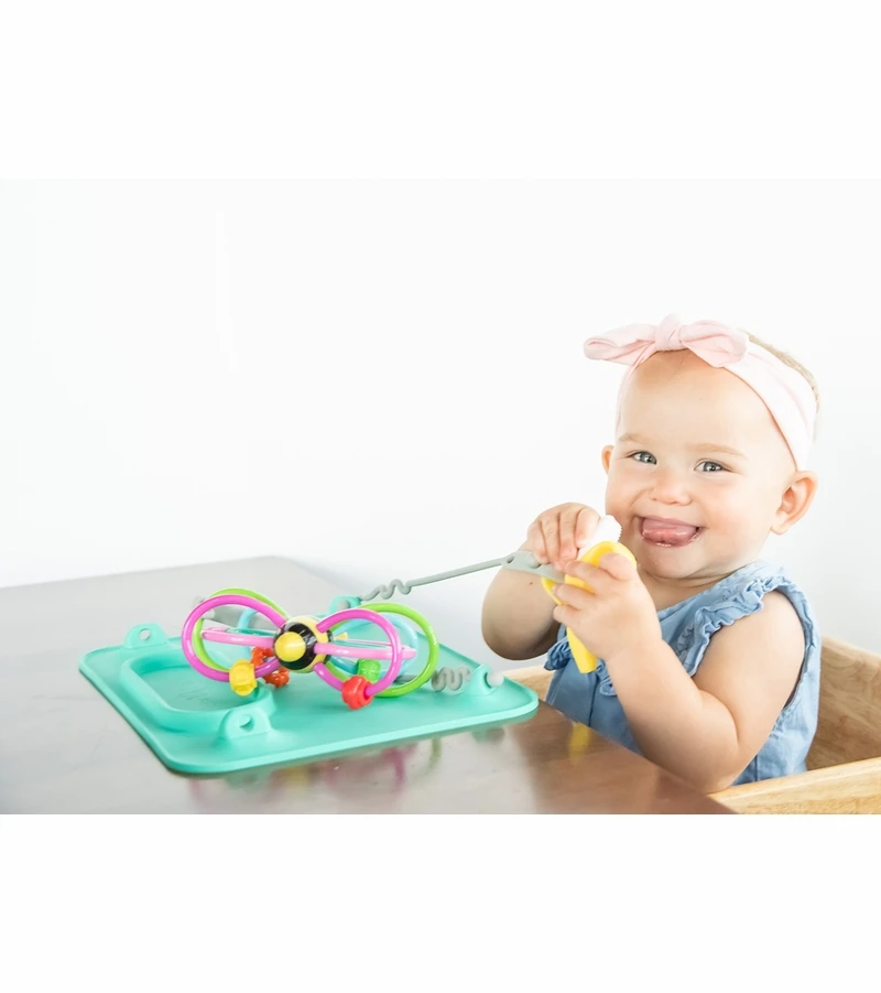 Busy Baby Mat With 2 Tethers - Pink 8 Busy Baby Mat With 2 Tethers - Pink - Image 6