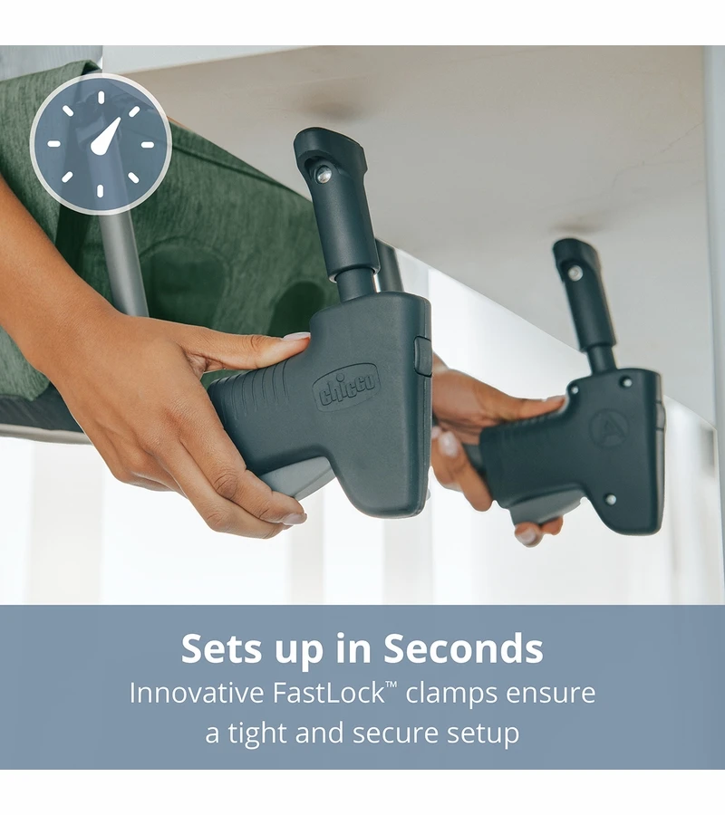 Chicco FastLock Hook-On Table Chair - Moss 5 Chicco FastLock Hook-On Table Chair - Moss - Image 3