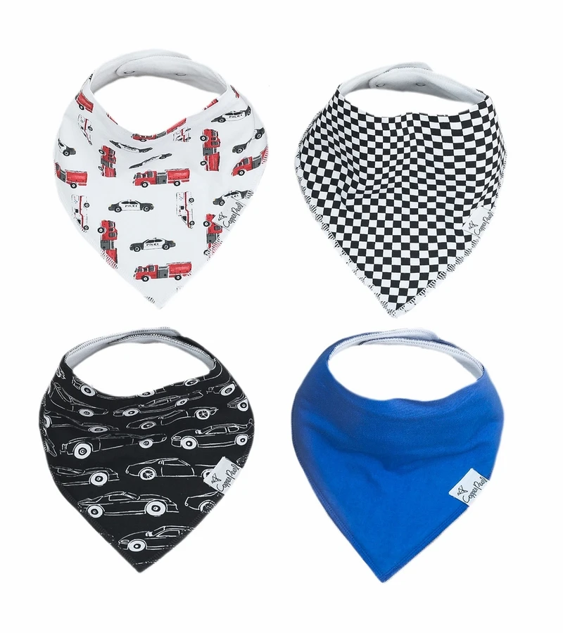 Copper Pearl Baby Bandana Bibs, 4 Pack - Nash 4 Copper Pearl Baby Bandana Bibs, 4 Pack - Nash - Image 2