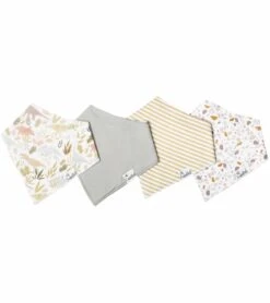 Copper Pearl Baby Bandana Bibs, 4 Pack - Rex