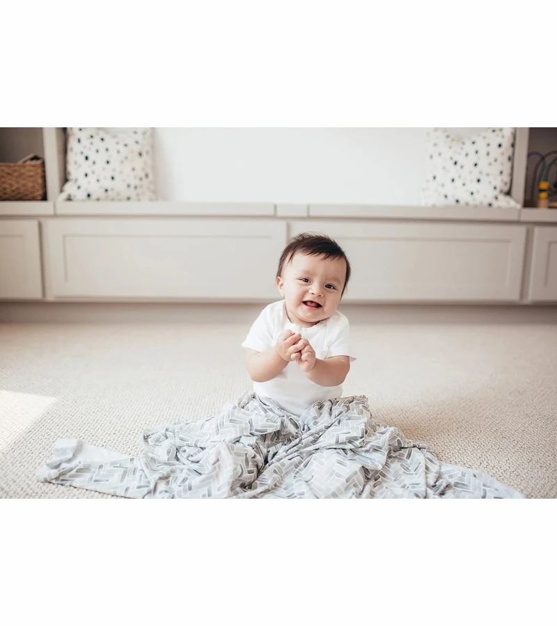 Copper Pearl Knit Swaddle Blanket - Alta 6 Copper Pearl Knit Swaddle Blanket - Alta - Image 4