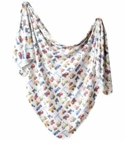 Copper Pearl Knit Swaddle Blanket - Diesel