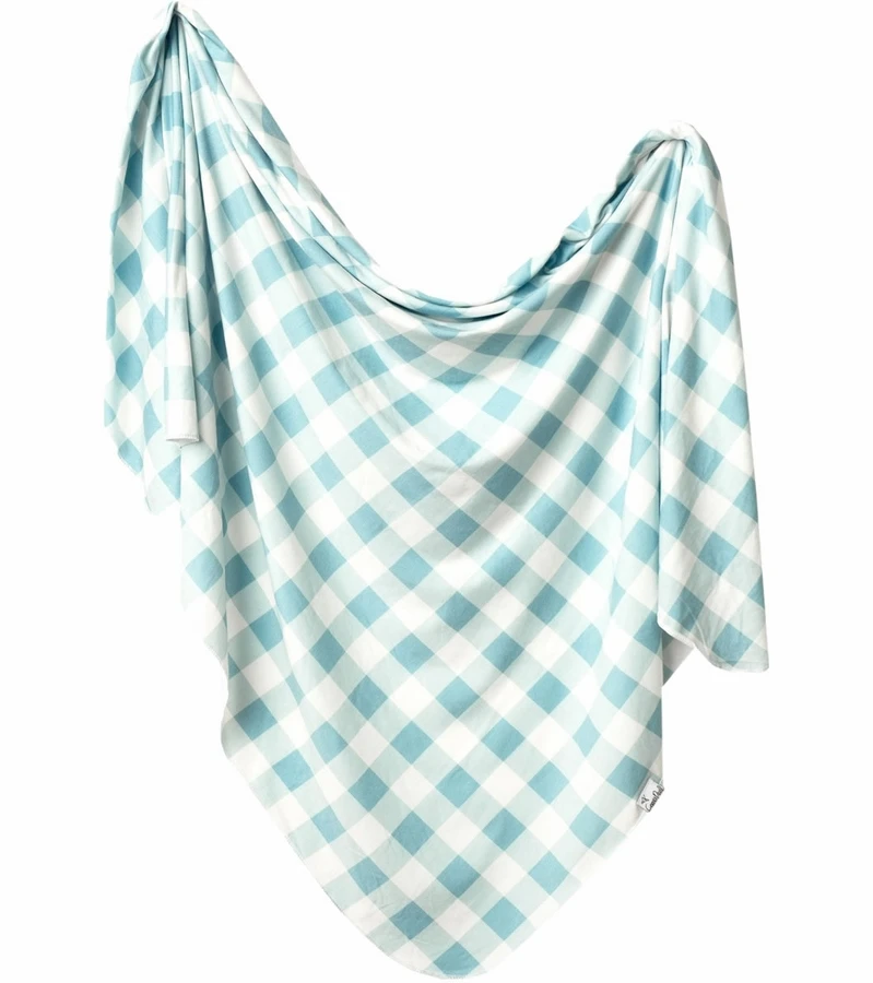 Copper Pearl Knit Swaddle Blanket - Lincoln 3 Copper Pearl Knit Swaddle Blanket - Lincoln