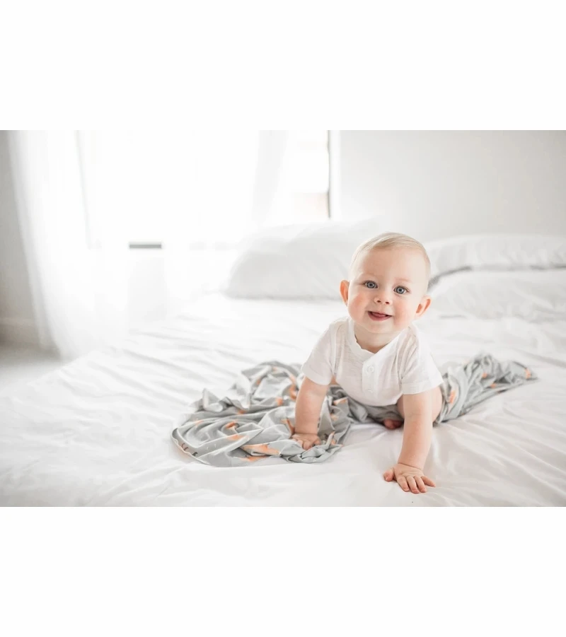 Copper Pearl Knit Swaddle Blanket - Swift 7 Copper Pearl Knit Swaddle Blanket - Swift - Image 5