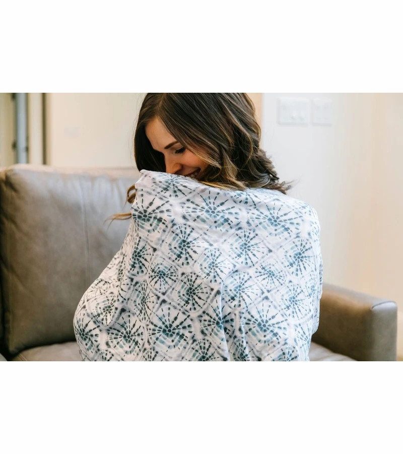 Copper Pearl Multi-Use Cover - Indigo 7 Copper Pearl Multi-Use Cover - Indigo - Image 5