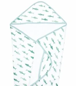 Copper Pearl Muslin Hooded Towel - Pacific