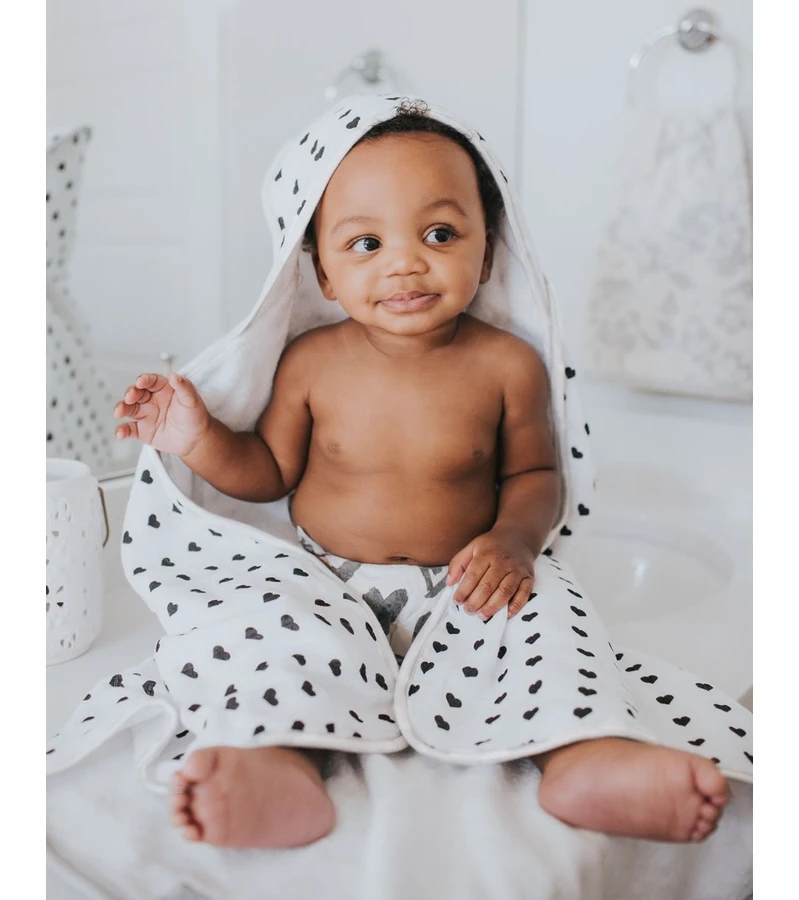 Copper Pearl Muslin Hooded Towel - Smitten 5 Copper Pearl Muslin Hooded Towel - Smitten - Image 3