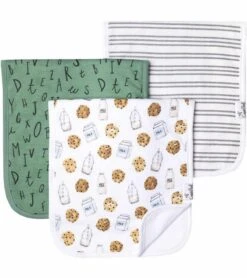 Copper Pearl Premium Burp Cloths, 3 Pack - Chip