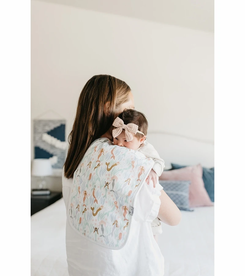 Copper Pearl Premium Burp Cloths, 3 Pack - Coral 5 Copper Pearl Premium Burp Cloths, 3 Pack - Coral - Image 3