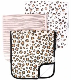 Copper Pearl Premium Burp Cloths, 3 Pack - Zara