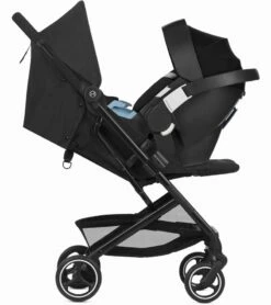 Cybex Beezy Compact Stroller + Aton 2 SensorSafe Travel System Bundle - Magnolia Pink / Lavastone Black -Baby Products Store cybex beezy compact stroller aton 2 sensorsafe travel system bundle soho grey lavastone black 167