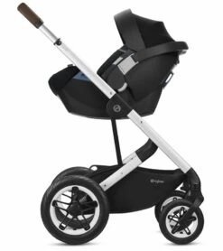 Cybex Talos S Lux All-Terrain Stroller + Aton 2 SensorSafe Travel System Bundle - Soho Grey / Lavastone Black -Baby Products Store cybex talos s lux all terrain stroller aton 2 sensorsafe travel system bundle deep black lavastone black 155