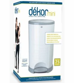 Dekor Diaper Dekor Mini Diaper Pail - White -Baby Products Store dekor diaper dekor mini diaper pail white 121